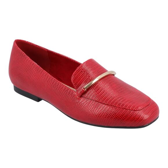 Journee Collection Shoes - Journee Collection Women's Wrenn Slip On Loafers Red Size 10